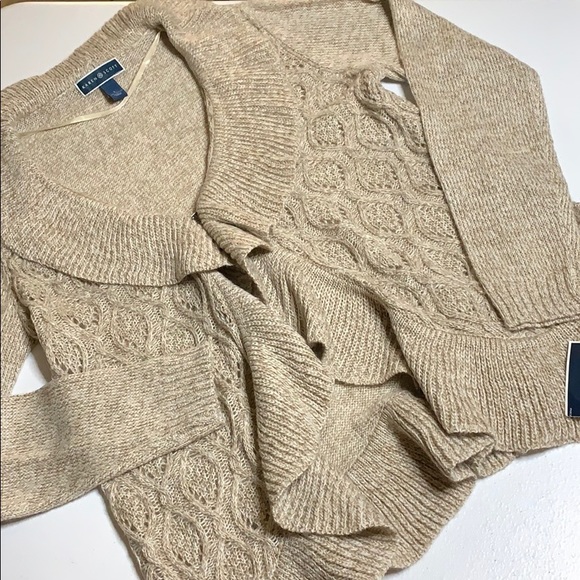 NWT Karen Scott ruffled sweater - Picture 2 of 5